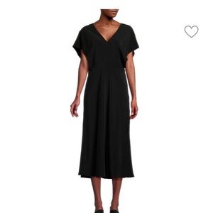 NWT Vince flutter sleeve bias cut out midi dress
